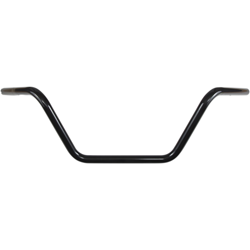 DRAG SPECIALTIES Black Buckhorn Mid Handlebar for TBW 1 Handlebar  Buckhorn/Mid