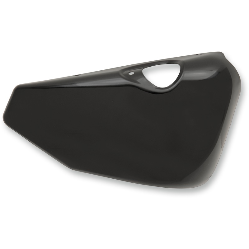 DRAG SPECIALTIES Right Side Cover – 04-13 XL – Black Side Covers