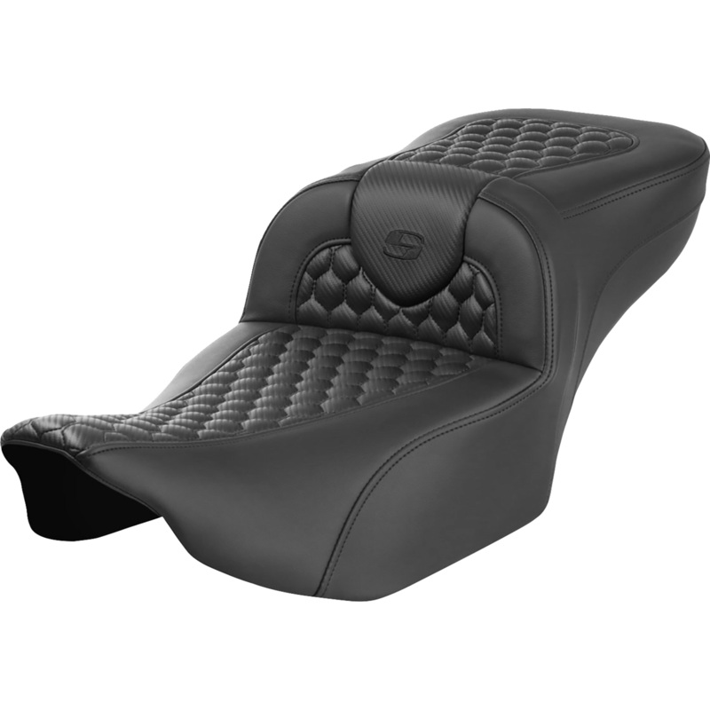SADDLEMEN Roadsofa* Extended Reach Seat – without Backrest – Honeycomb – FLTR/FLHX ’23-’24 823-07-19000