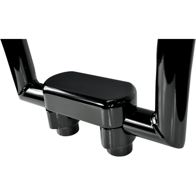DRAG SPECIALTIES 1-1/2 Black Big Buffalo Risers w/ Top Handlebar Riser & Top Clamp Kit