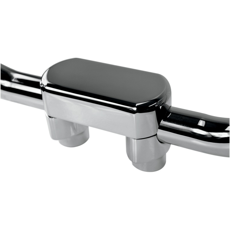DRAG SPECIALTIES 1-1/2 Chrome Big Buffalo Risers w/ Top Handlebar Riser & Top Clamp Kit
