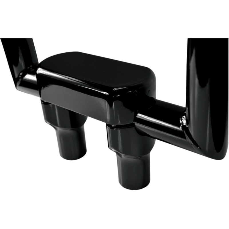 DRAG SPECIALTIES 3 Black Big Buffalo Risers w/ Top Handlebar Riser & Top Clamp Kit