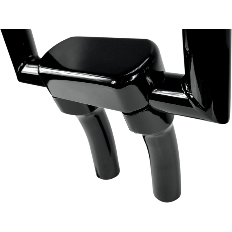DRAG SPECIALTIES 5-1/2 Black Big Buffalo Risers w/ Top Handlebar Riser & Top Clamp Kit
