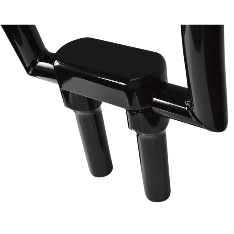 DRAG SPECIALTIES 6 Black Big Buffalo Risers w/ Top Handlebar Riser & Top Clamp Kit
