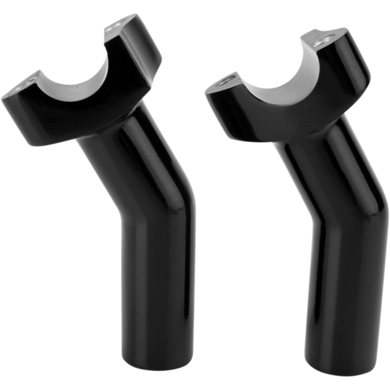 DRAG SPECIALTIES Black 4.5 Pullback Risers Forged Aluminum Handlebar Riser