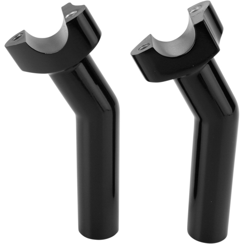 DRAG SPECIALTIES Black 5.5 Pullback Risers Forged Aluminum Handlebar Riser