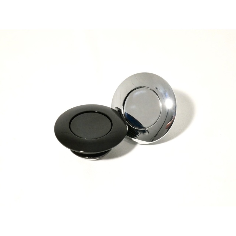 Gas Cap / Adapter|Black|Chrome