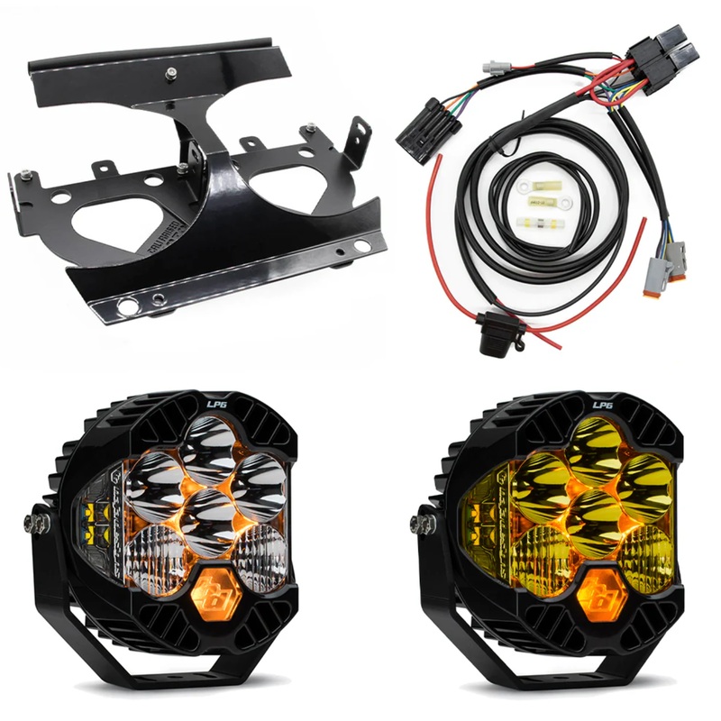 LP6 Pro LED – 2015-2023 Road Glide Baja Designs LP6 Lighting Combo Kit White/Amber With Harness