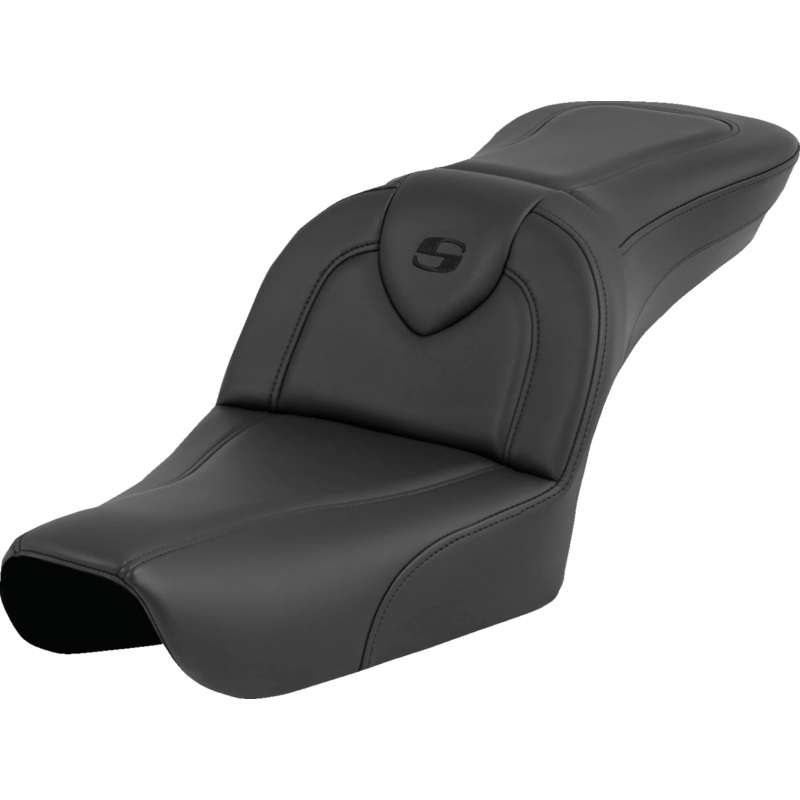 SADDLEMEN RoadSofa* – Black – without Driver Backrest – FXDWG ’04-’05 804-05-187