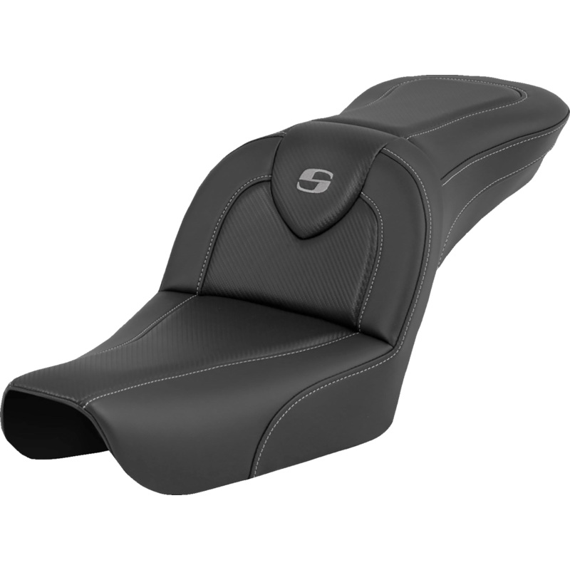 SADDLEMEN RoadSofa* – Carbon Fiber – without Driver Backrest – FXDWG ’04-’05 804-05-185