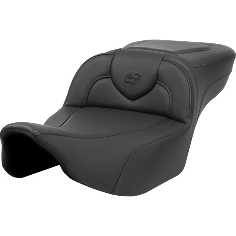 SADDLEMEN Roadsofa* Extended Reach Seat – Black Stitch – without Backrest – FL ’23-’24 823-07-188