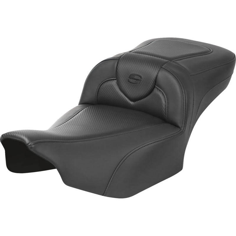 SADDLEMEN Roadsofa* Extended Reach Seat – without Backrest – Carbon Fiber – FLTR/FLHX ’23-’24 823-07-18600