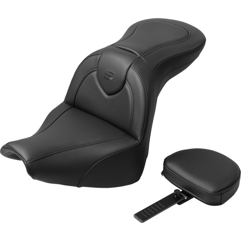 SADDLEMEN RoadSofa* Seat – with Backrest – Black Stitch – FXBR/S ’18-’20 818-31-187BR