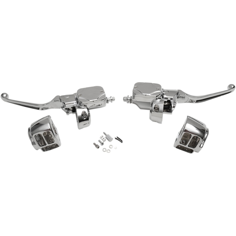 DRAG SPECIALTIES 11/16 Master Cylinder Handlebar Controls for Hydraulic Clutch Handlebar Control Kit  Hydraulic