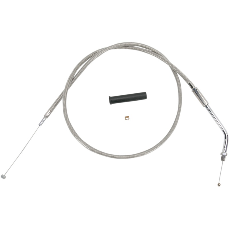 DRAG SPECIALTIES 36 Braided Throttle Cable Stainless Braided Throttle/Idle Cable