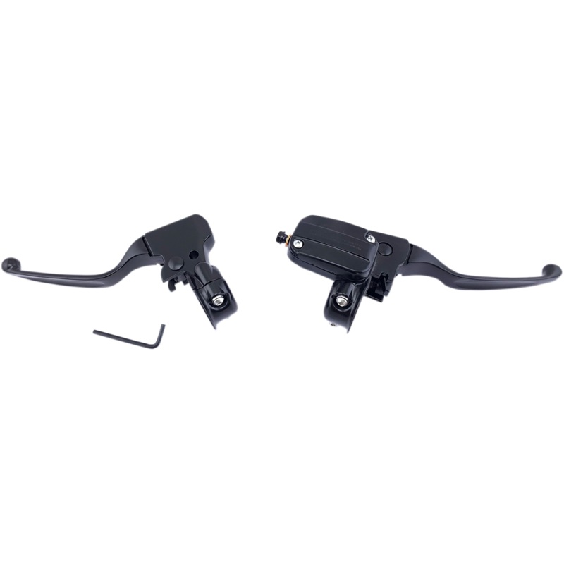 DRAG SPECIALTIES Black Handlebar Controls for ’96 – ’07 FLT/FLHT Handlebar Control Kit  Mechanical/Hydraulic
