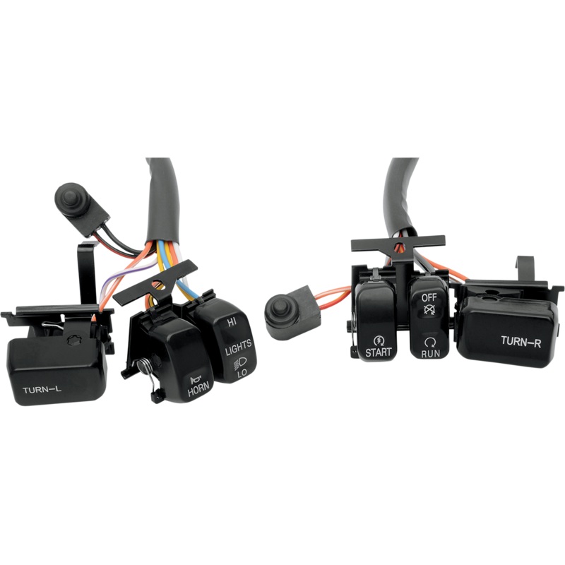DRAG SPECIALTIES Black Switch Kit for ’96 – ’13 Handlebar Switch