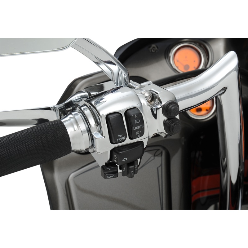 DRAG SPECIALTIES Chrome Cruise Switch Housing for ’08 – ’13 Handlebar Switch Housing Kit