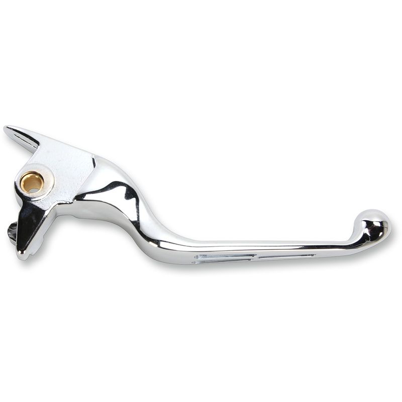 DRAG SPECIALTIES Chrome Slotted Brake Lever Slotted Wide Blade Replacement Brake Lever