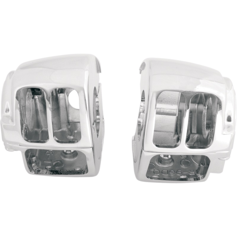 DRAG SPECIALTIES Chrome Standard Switch Housing for ’08 – ’13 FLHR Handlebar Switch Housing Kit