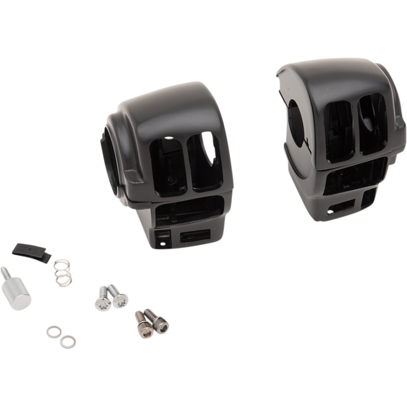 DRAG SPECIALTIES Matte Black Cruise Switch Housing for ’08 – ’13 Handlebar Switch Housing Kit