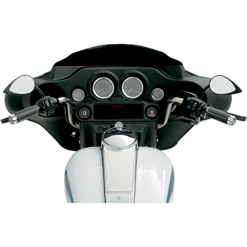 DRAG SPECIALTIES Mirror – Tear Drop – Black – Long Stem Tear Drop Mirror