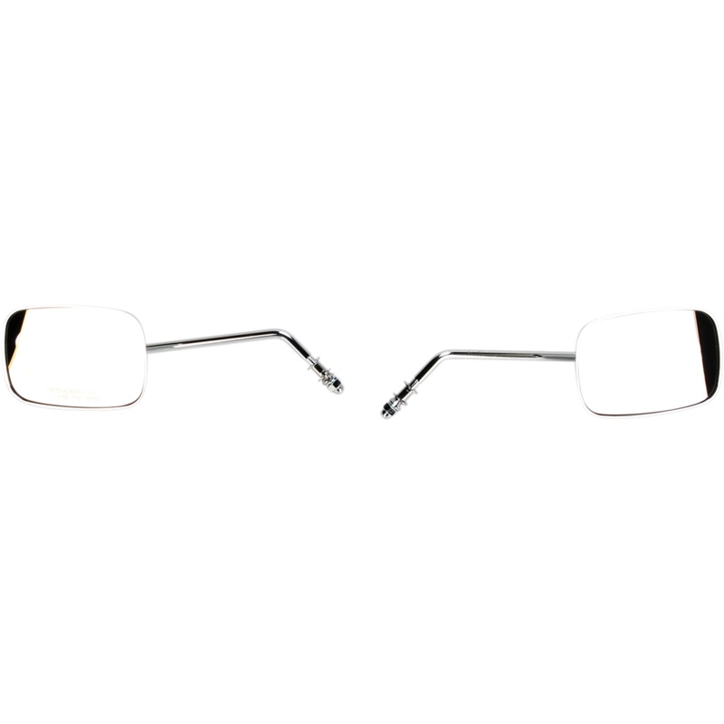 DRAG SPECIALTIES Rectangle Mirrors – Long – Chrome OEM-Style Rectangular Mirrors