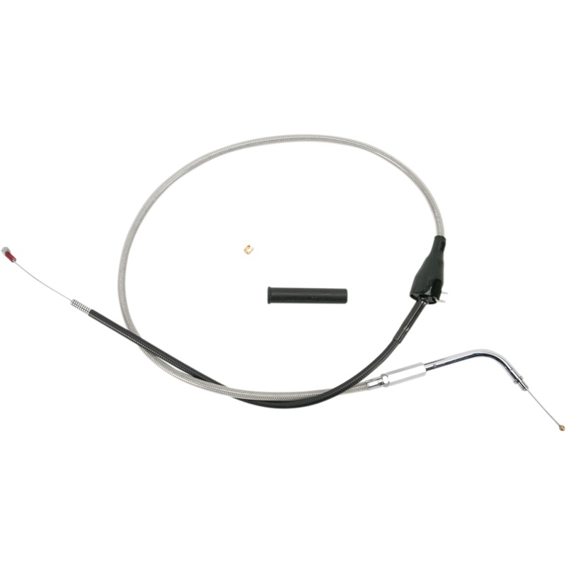 DRAG SPECIALTIES 41-1/2 Braided Idle Cable w/ Cruise Stainless Braided Throttle/Idle Cable