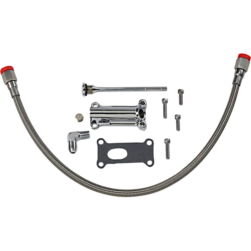 DRAG SPECIALTIES Engine Oil Spout Kit – Chrome Engine Oil Spout