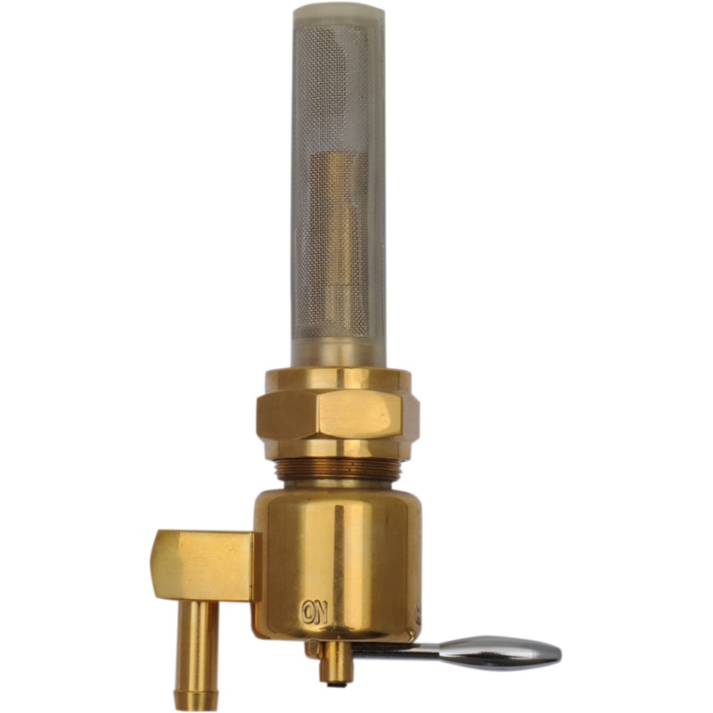 DRAG SPECIALTIES Petcock – Bronze – Round – Down Fuel Petcock