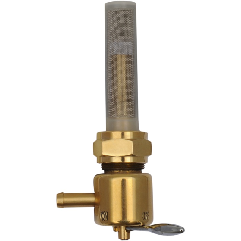 DRAG SPECIALTIES Petcock – Bronze – Round – Forward Fuel Petcock