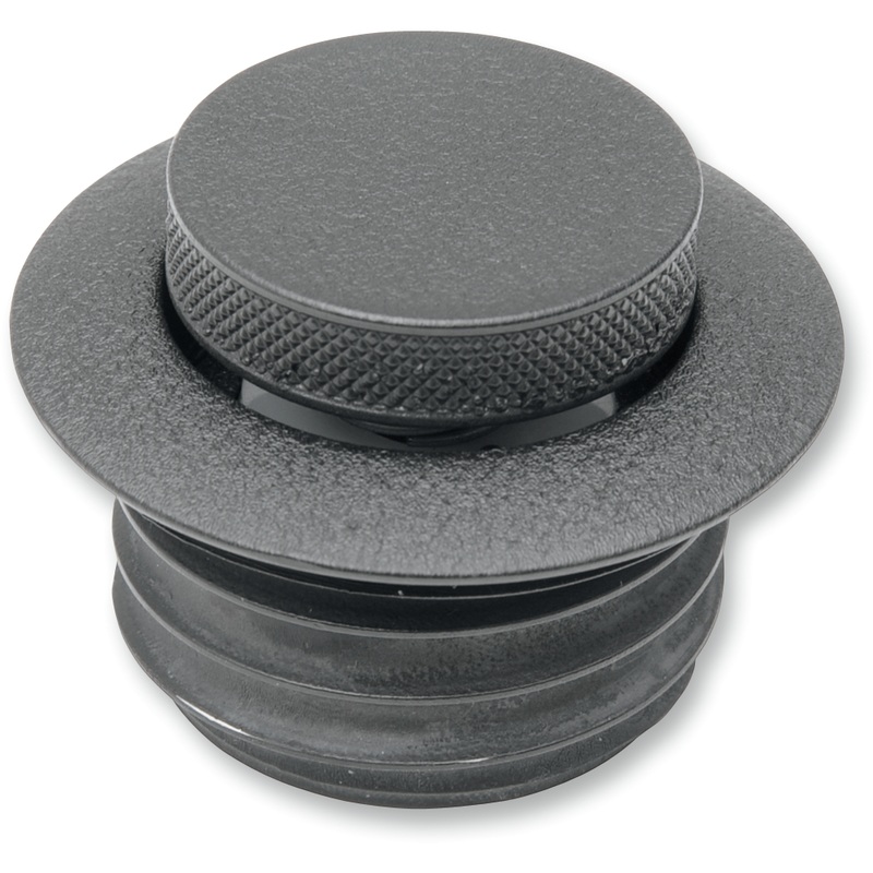 DRAG SPECIALTIES Pop-Up Gas Cap – Black Wrinkle – Non-Vented Pop-Up Gas Cap  Non-Vented