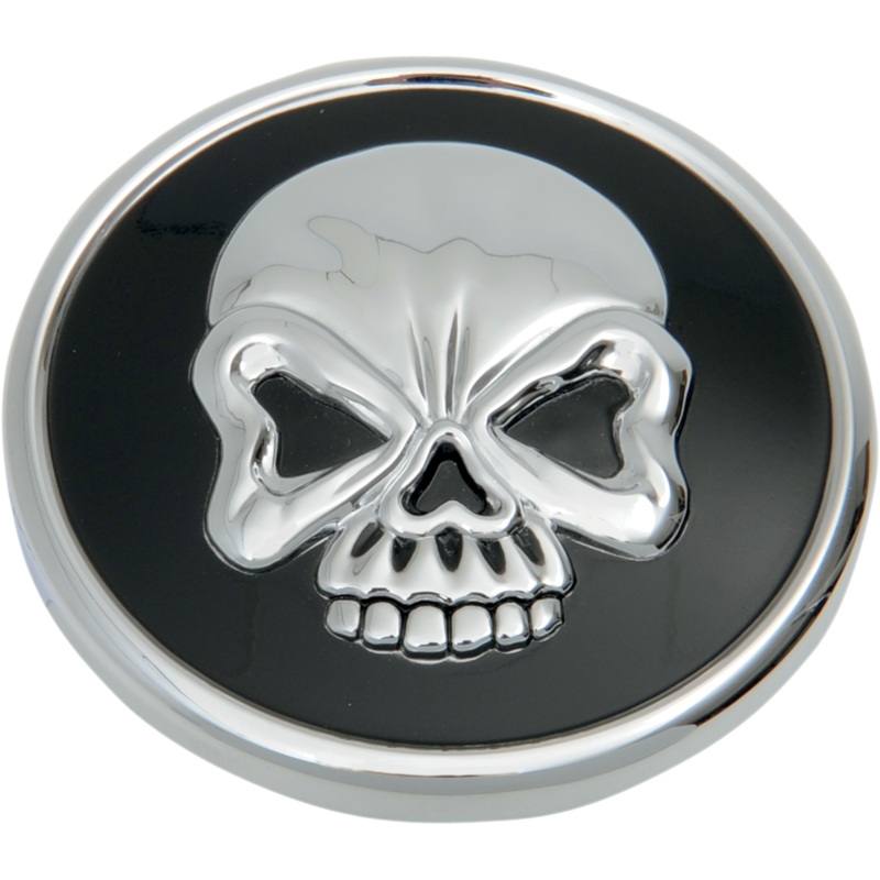 DRAG SPECIALTIES Skull Gas Cap – Vented – Screw-In Skull Gas Cap