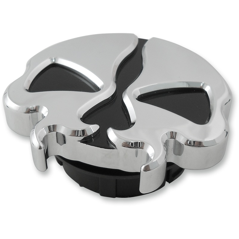 DRAG SPECIALTIES Split Skull Gas Cap – Chrome – Dummy Split Skull Gas Cap  Dummy