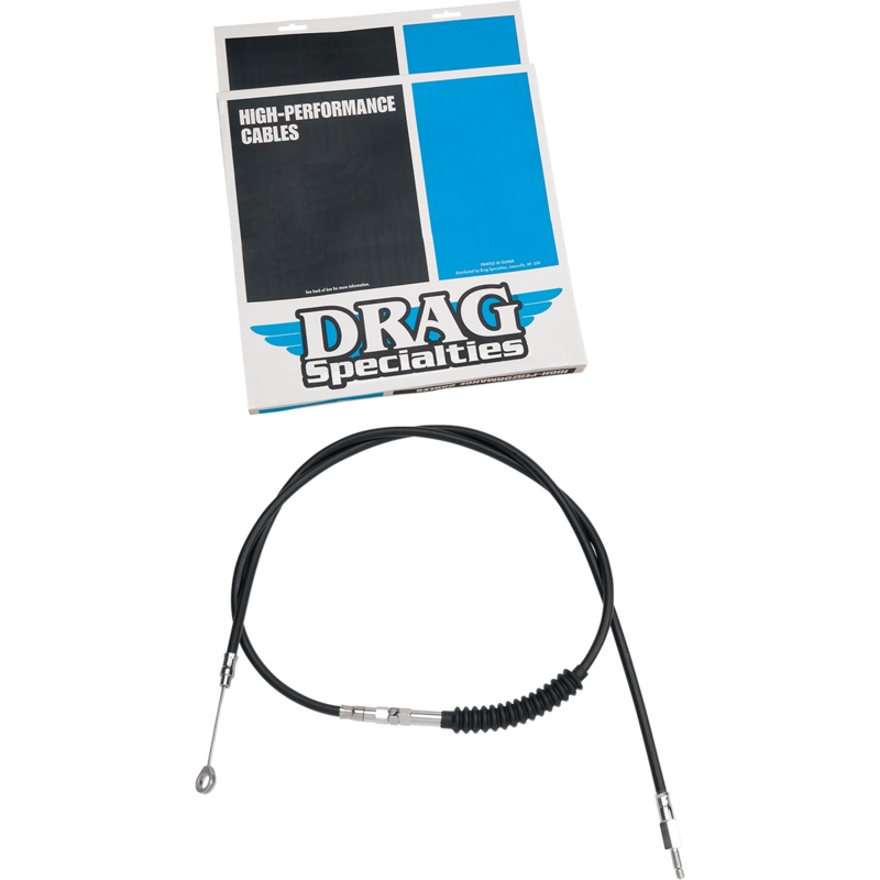 DRAG SPECIALTIES Vinyl Clutch Cable High-Efficiency Black Vinyl Clutch Cable