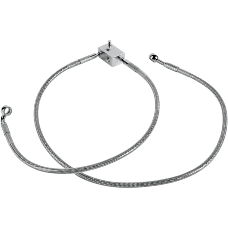 DRAG SPECIALTIES Brake Line – Rear – FX/FLST ’00-’03 Stainless Steel Brake Line Kit