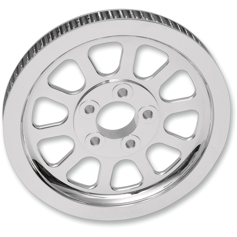 DRAG SPECIALTIES Chrome Rear Pulley – 66-Tooth Rear Pulleys