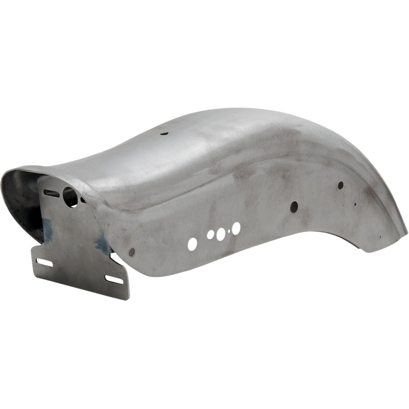 DRAG SPECIALTIES Fate Bob Rear Fender – Raw – Drilled Fat Bob Rear Fender