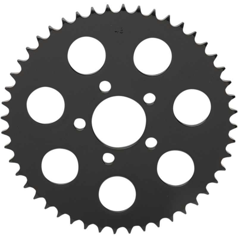DRAG SPECIALTIES Rear Sprocket – Gloss Black – Flat – 48-Tooth 530 Chain Conversion Rear Sprocket