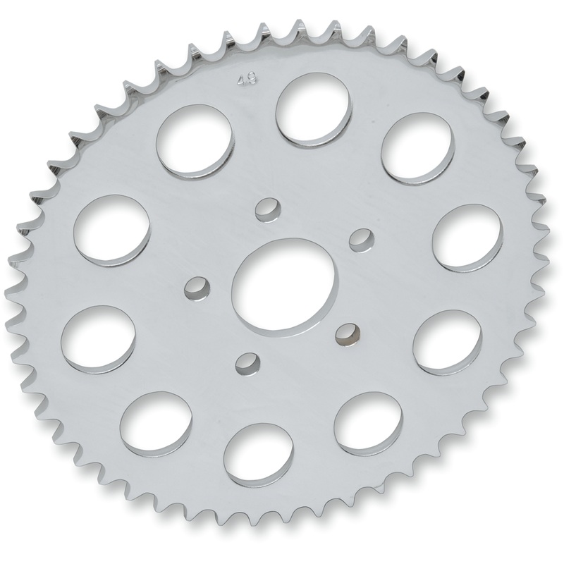 DRAG SPECIALTIES Rear Wheel Sprocket – 51-Tooth – Chrome Rear Wheel Sprocket