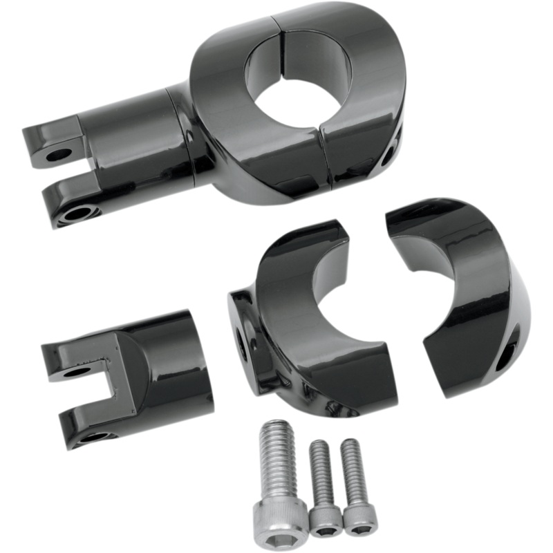 DRAG SPECIALTIES Big Buffalo Footpeg Mount – Black Big Buffalo Footpeg Mounts