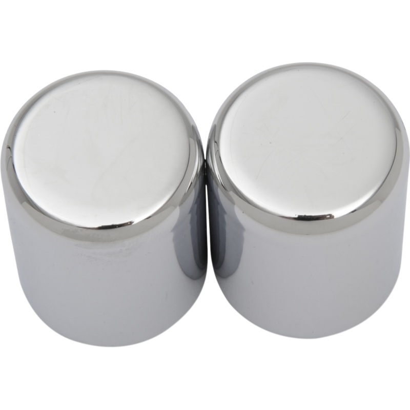 DRAG SPECIALTIES Docking Covers – Small – Chrome Magnetic Docking Points Covers
