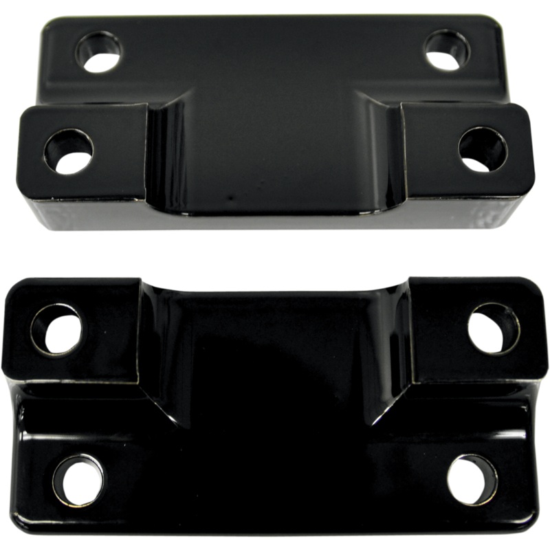 DRAG SPECIALTIES Fender-To-Fork Adapters – Gloss Black Fender-To-Fork Adapter