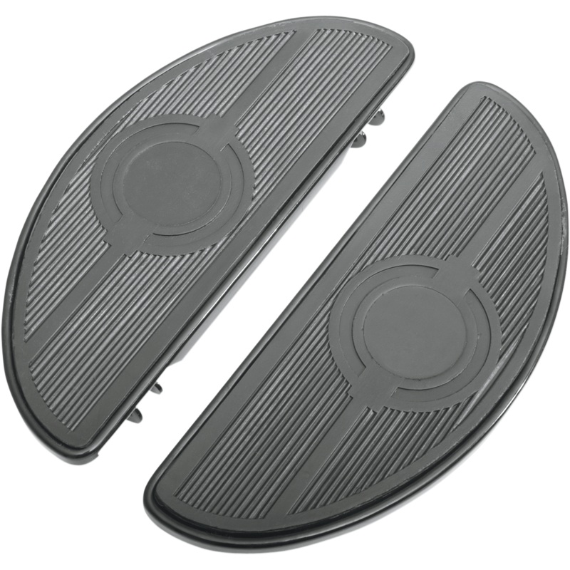 DRAG SPECIALTIES FOOT BRD MN BLK80-17 RGD Vintage Half-moon Style Floorboards