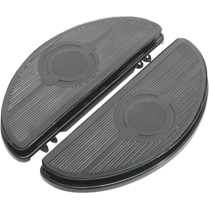 DRAG SPECIALTIES FOOT BRD MN BLK80-17 SHKR Vintage Half-moon Style Floorboards