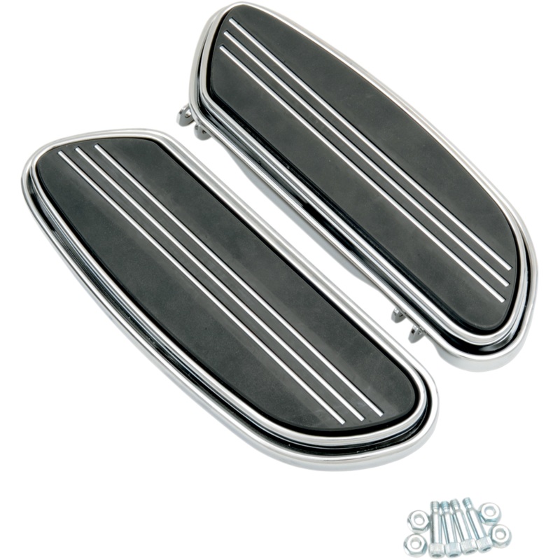 DRAG SPECIALTIES Footboard Sweeper – Chrome Sweeper Floorboards
