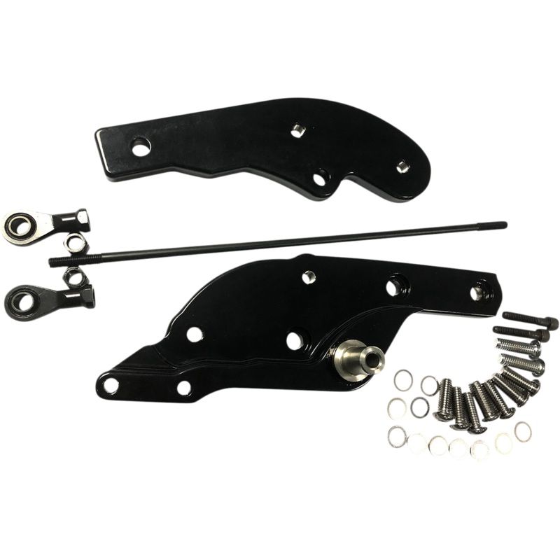 DRAG SPECIALTIES Forward Control Extensions – Black – Softail Forward Control Extension