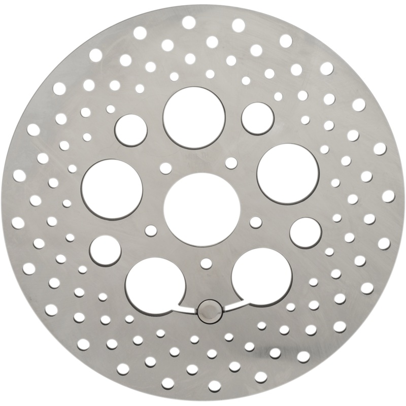 DRAG SPECIALTIES Front Rotor – 11.8 Stainless Steel Drilled Brake Rotor
