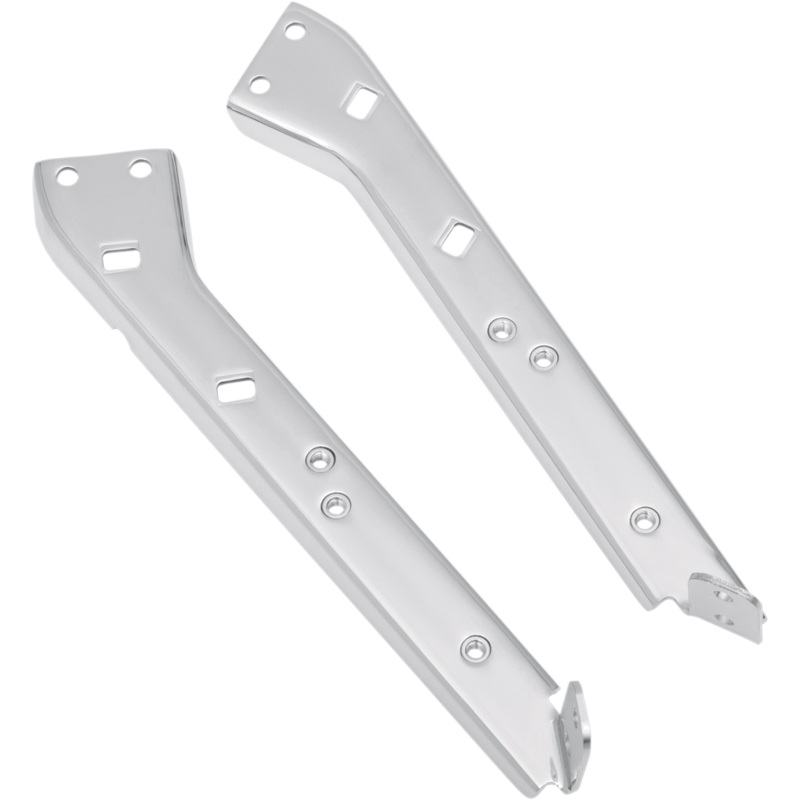 DRAG SPECIALTIES Left Saddlebag Rail Support  Bracket – Chrome Saddlebag Rail Support Bracket