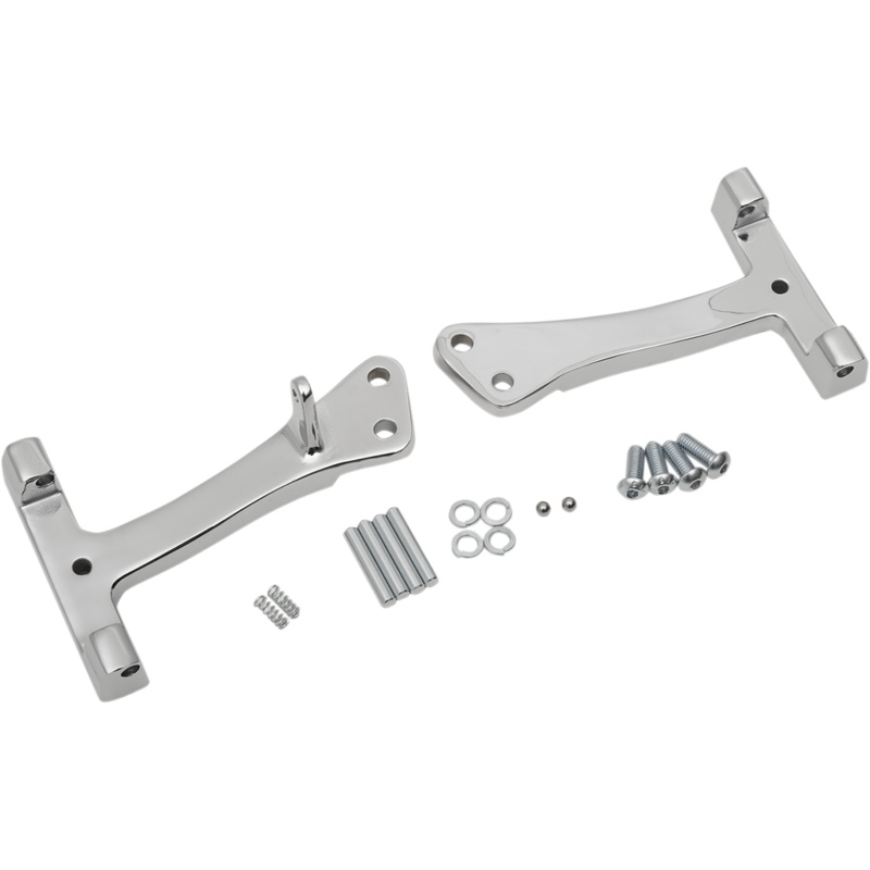 DRAG SPECIALTIES Passenger Floorboard Mount – Chrome – FXD Passenger Floorboard Mount Kit